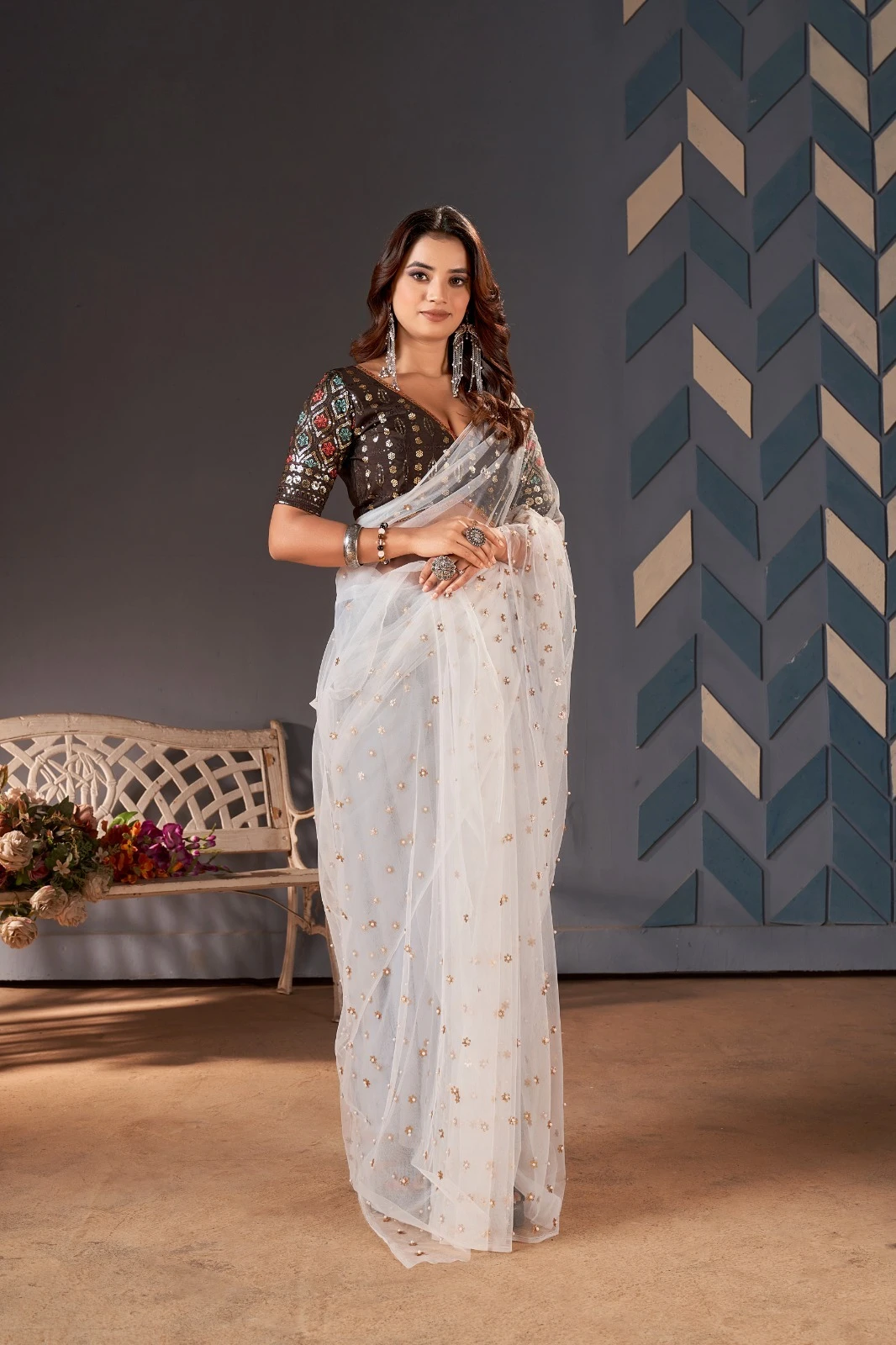 Vardan Ethnic Bt 1158 Heavy Butterfly Net Wholesale Fancy Sarees Catalog — Wholesale Sarees, MPA wholesale from Surat — Photo 4